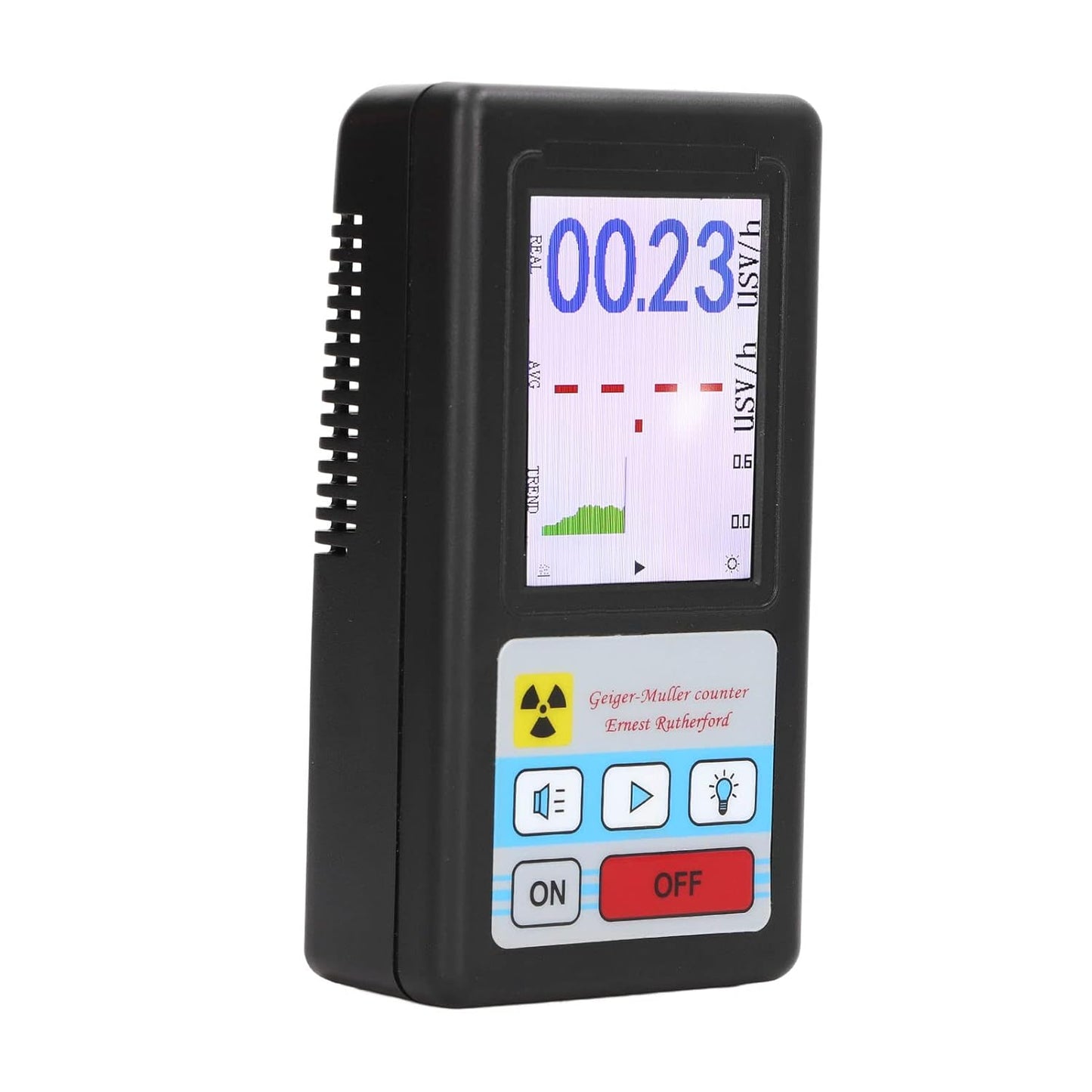Geiger Counter Nuclear Radiation Detector (Black)