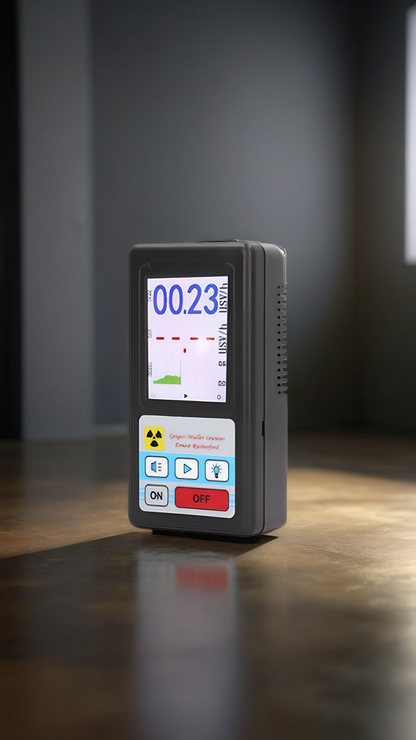 Geiger Counter Nuclear Radiation Detector (Black)