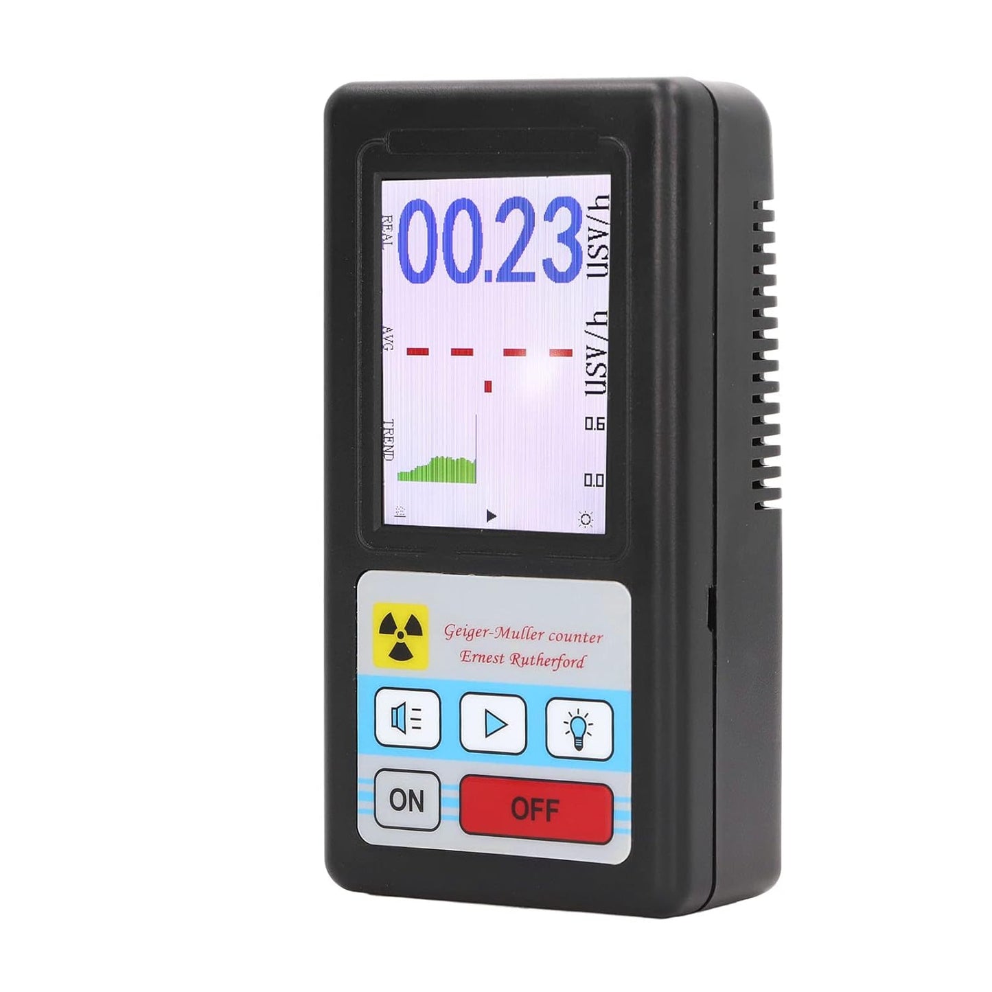 Geiger Counter Nuclear Radiation Detector (Black)